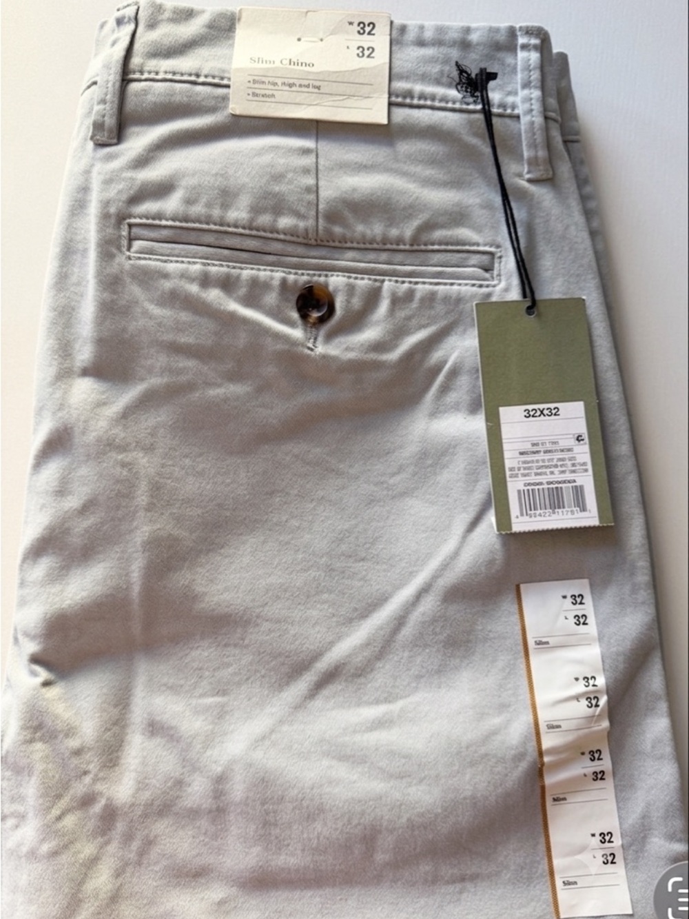 Goodfellow & Co Light Gray Slim Chino Pants 32x32